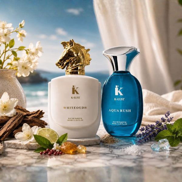 K-LUST (Buy 1 Get 1 Combo) Long Lasting Perfume Gift Set  | Premium Eau De Parfum Collection for Men, Women & Couples | Perfume Combo