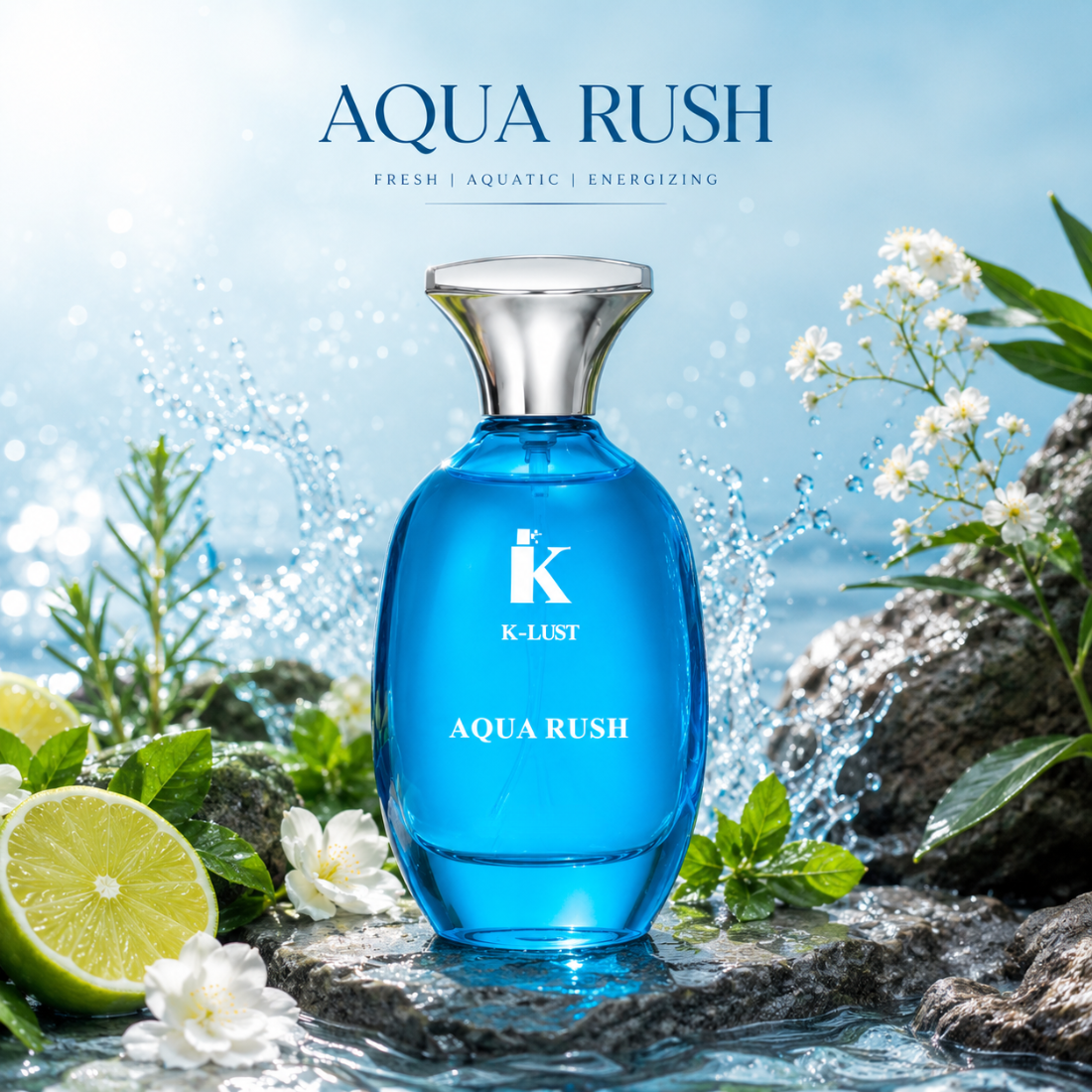 K-Lust Aqua Rush Perfume for Men – Fresh & Long-Lasting Fragrance 50ml