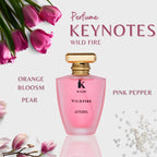 K-LUST Wild Fire Perfume for Women Floral Fruity Long Lasting Eau De Parfum