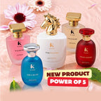 K-LUST Perfume Gift Set for Men & Women Signature 5 Fragrance Collection-Long Lasting Luxury Eau De Parfum Combo Pack
