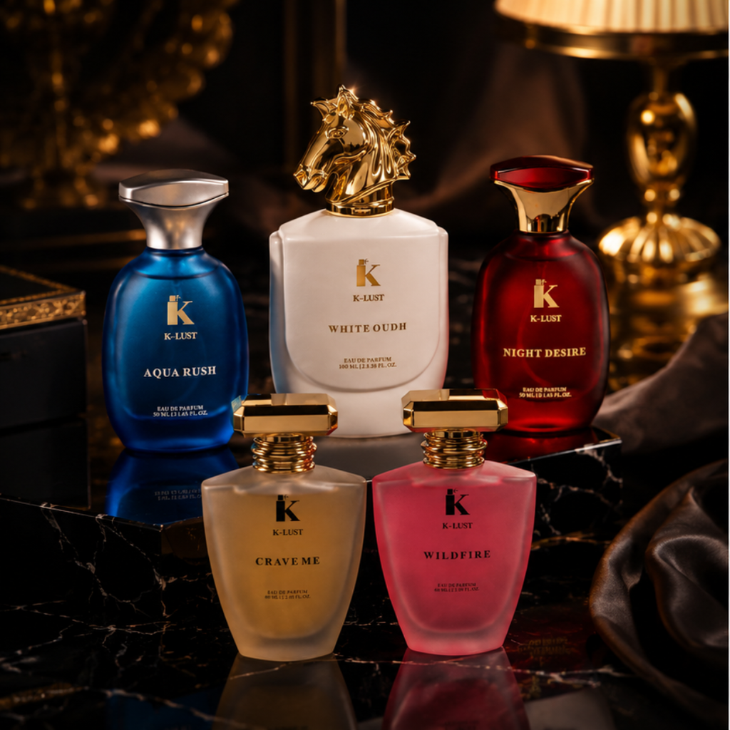 K-LUST Perfume Gift Set for Men & Women Signature 5 Fragrance Collection-Long Lasting Luxury Eau De Parfum Combo Pack