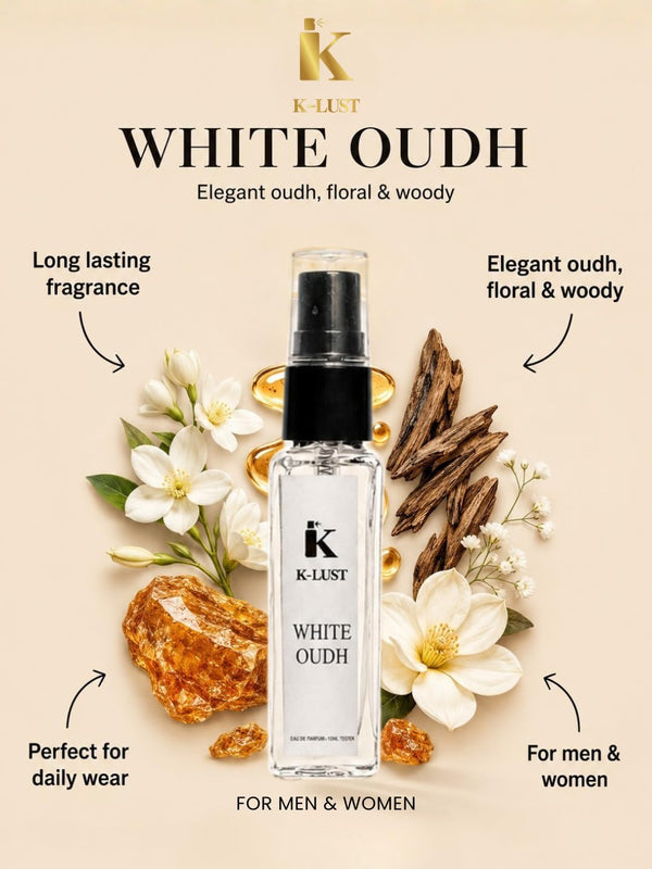 K-LUST perfume discovery set with five 8ml Eau De Parfum fragrances